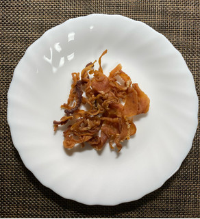 「オキハム 沖縄珍味 ガッツくん ピリ辛が美味しいおつまみ胃袋 島とうがらし入り 袋15g」のクチコミ画像 by わらびーずさん