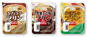 こんにゃくパーク カフェラテプリンBIG 黒蜜きな粉プリンBIG かぼちゃプリンBIG