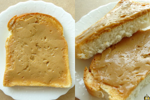 山食のふちまでみっちり濃厚滑らかクリームを塗った菓子パン。