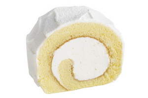 ふんわりしっとりスポンジで北海道産純生クリーム使用のホイップを巻き上げたロールケーキ