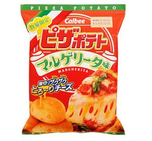 ザクザクでとろーりチーズ味】カルビー「ピザポテトマルゲリータ味