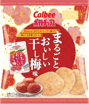 カルビー ポテトチップス まるごとおいしい干し梅味