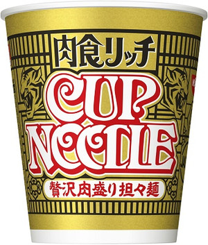 日清食品 カップヌードル 肉食リッチ 贅沢肉盛り担々麺