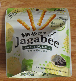 「カルビー 細めウェーブJagabee 風味豊かなのりしお味 袋35g」のクチコミ画像 by 7GのOPさん