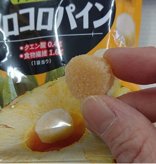 「三菱食品 素材deプラス コロコロパイン 袋30g」のクチコミ画像 by ﾎﾉﾎﾉさん