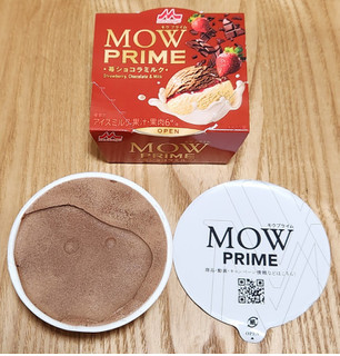 「森永 MOW PRIME 苺ショコラミルク カップ130ml」のクチコミ画像 by みにぃ321321さん