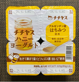 「チチヤス 無添加ハニーヨーグルト カップ80g×4」のクチコミ画像 by わらびーずさん