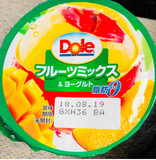 「Dole フルーツミックス＆ヨーグルト カップ180g」のクチコミ画像 by シナもンさん