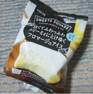 「ロッテ SWEETS SQUARE 白くてふわっふわクリーミィにとけゆくフロマージュアイス 袋120ml」のクチコミ画像 by さばみそさん