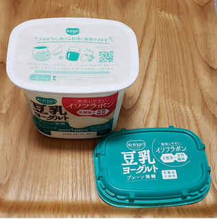 「ポッカサッポロ SOYBIO 豆乳ヨーグルト プレーン無糖 カップ400g」のクチコミ画像 by みにぃ321321さん