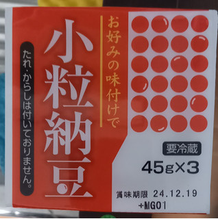 「水戸フーズ 小粒納豆 パック45g×3」のクチコミ画像 by さばおじさんさん