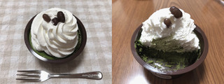 「ファミリーマート クリームほおばる宇治抹茶ケーキ」のクチコミ画像 by nagomi7さん