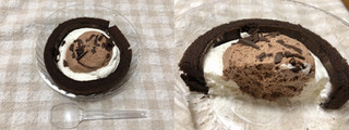 「ミニストップ MINISTOP CAFE 無限くりーむロール ベルギーチョコクリーム」のクチコミ画像 by nagomi7さん