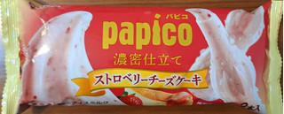 「江崎グリコ パピコ 濃密仕立て ストロベリーチーズケーキ 袋80ml×2」のクチコミ画像 by フローライトさん