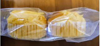 「サンメリー 自然食品の店 F＆F かぼちゃの豆乳蒸しパン 袋2個」のクチコミ画像 by おうちーママさん