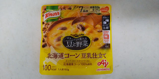 「クノール ポタージュで食べる豆と野菜 北海道コーン 豆乳仕立て 袋160g」のクチコミ画像 by レビュアーさん