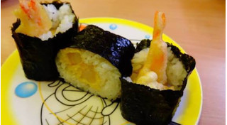 「かっぱ寿司 えび天巻」のクチコミ画像 by くにっちゃずさん