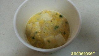 「マルちゃん なめらか豆腐を食べるスープ 鶏白湯 カップ12.3g」のクチコミ画像 by レビュアーさん