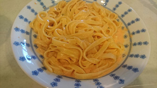 「マ・マー 超もち生パスタ 北海道産生クリームの濃厚明太子クリーム 袋270g」のクチコミ画像 by みほなさん