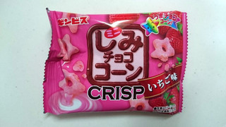 「ギンビス ミニしみチョココーンクリスプ いちご味 袋15g」のクチコミ画像 by ゆっち0606さん