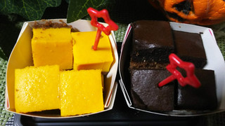 「セブン-イレブン ショコラ＆パンプキンチーズケーキ」のクチコミ画像 by トイプードルちゃんさん