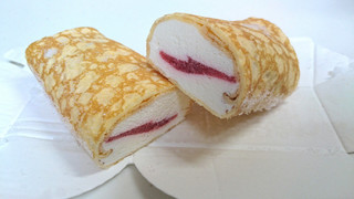 「モンテール 小さな洋菓子店 苺ショートケーキの手巻きクレープ 袋1個」のクチコミ画像 by ゆっち0606さん