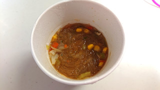 「エースコック スープはるさめ 鶏だし野菜みそ カップ33g」のクチコミ画像 by ゆっち0606さん