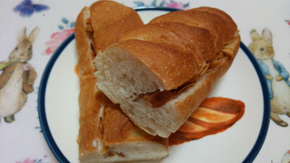 「ライフ 小麦の郷 みるくで食べるフランスパン 袋1個」のクチコミ画像 by 紫の上さん