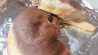「ヤマザキ ルフィの麦わら帽子パン カスタードクリーム入り 袋1個」のクチコミ画像 by さとうとこむぎこさん