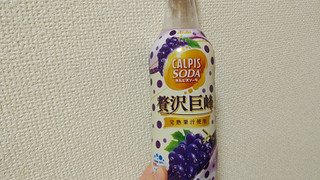 「アサヒ カルピスソーダ 贅沢巨峰 ペット450ml」のクチコミ画像 by やっぺさん