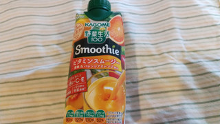 「カゴメ 野菜生活100 Smoothie ビタミンスムージー 黄桃＆バレンシアオレンジMix パック330ml」のクチコミ画像 by みほなさん