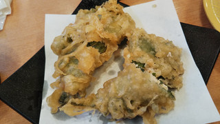 「かっぱ寿司 郷土料理 さんが の大葉包み天盛り」のクチコミ画像 by なんやかんやさん