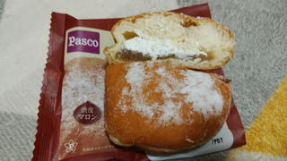 「Pasco マロンあん＆ホイップドーナツ 袋1個」のクチコミ画像 by やっぺさん