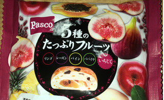 「Pasco 5種のたっぷりフルーツ リンゴ、レーズン、パイン、パパイヤ、いちじく 袋1個」のクチコミ画像 by Anchu.さん