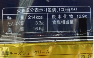 「モンテール 小さな洋菓子店 濃厚チーズシュークリーム 袋1個」のクチコミ画像 by タヌキとキツネさん
