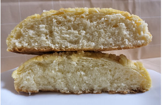 「第一パン ハートブレッドアンティークのバターと卵のザクふわメロンパン 袋1個」のクチコミ画像 by ゆるりむさん
