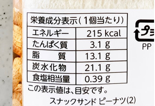「フジパン スナックサンド ピーナツ 2個」のクチコミ画像 by むぎっこさん