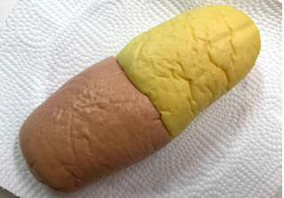 「ヤマザキ 2色パン さつまいもクリームとマロンクリーム 袋1個」のクチコミ画像 by SANAさん