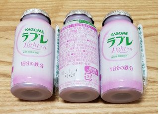 「カゴメ 植物性乳酸菌ラブレ Light 1日分の鉄分 ボトル80ml×3」のクチコミ画像 by みにぃ321321さん