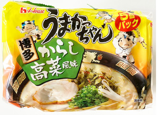 「ハウス うまかっちゃん 博多からし高菜風味 袋93g×5」のクチコミ画像 by コーンスナック好きさん
