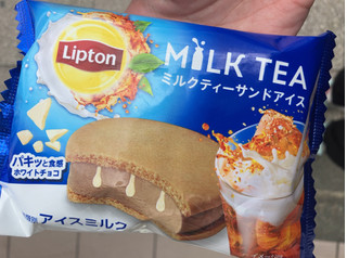 「リプトン ミルクティーサンドアイス 袋75ml」のクチコミ画像 by なでしこ5296さん