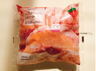 「ローソン いちごのメロンパン いちごクリーム＆ホイップ」のクチコミ画像 by 野良猫876さん