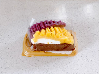 「ヤマザキ さつまいもと紫いものケーキ 2個」のクチコミ画像 by むぎっこさん