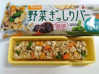 中評価 ヴェルデ 野菜ぎっしりバー ほんのり塩味 袋19gのクチコミ 評価 カロリー 値段 価格情報 もぐナビ