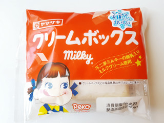 中評価】ヤマザキ クリームボックス 不二家ミルキーの練乳入りミルク