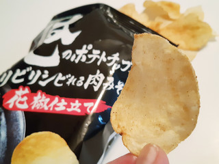 山芳製菓 俺のポテトチップスビリビリシビれる肉みそ味花椒仕立て（山