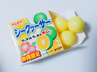 マルカワ マーブルフーセンガム 沖縄限定 シークヮーサーの感想