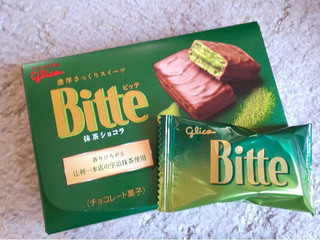 グリコ - グリコ ビッテ 抹茶ショコラ 6枚 グリコ ビッテ 抹茶ショコラ6枚 (4901005501515) の仕入れ・箱