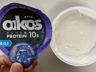 「ダノン オイコス プロテイン10g ブルーベリー カップ113g」のクチコミ画像 by わらびーずさん