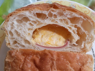 「Pasco 塩パン ハムたまご 袋1個」のクチコミ画像 by minorinさん